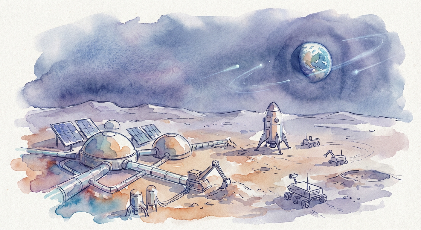 Illustration for When Space Dreams Crash Into Reality: Learning From Commercial Spaceflight's Growing Pains